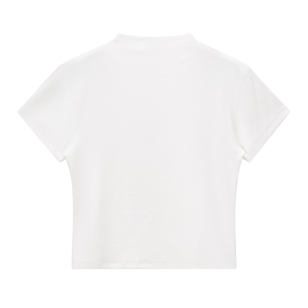 Evil Eye Crop Top White