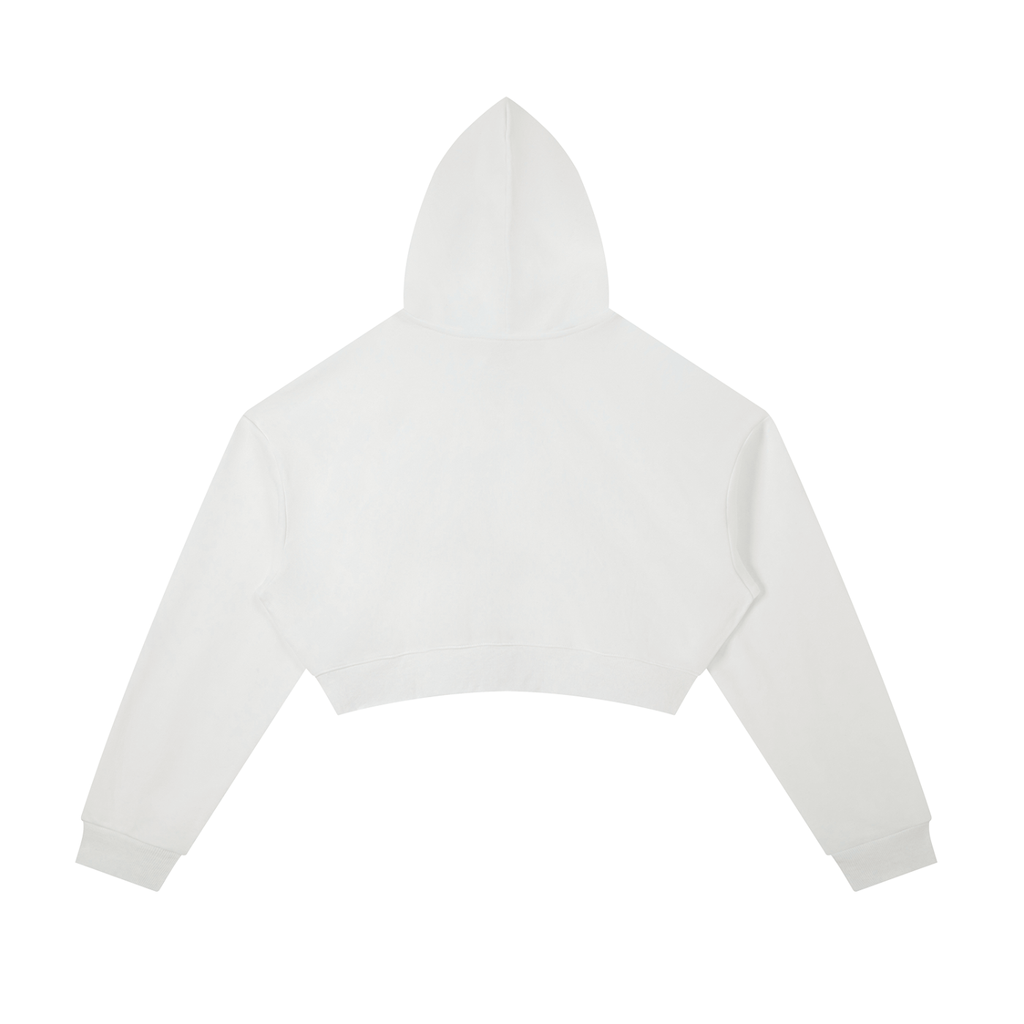 Essential Cropped Zip-Up Hoodie