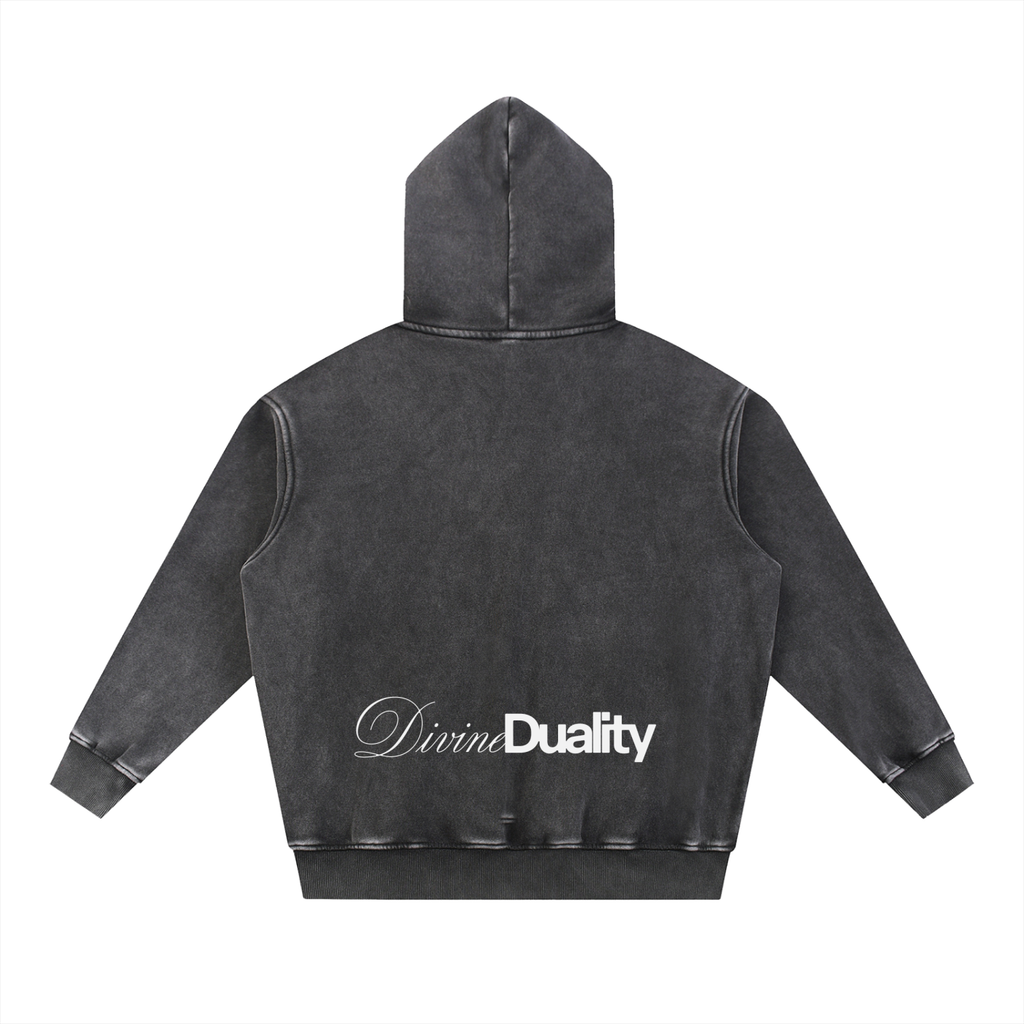 Snow Wash Fleece Oversize Hoodie