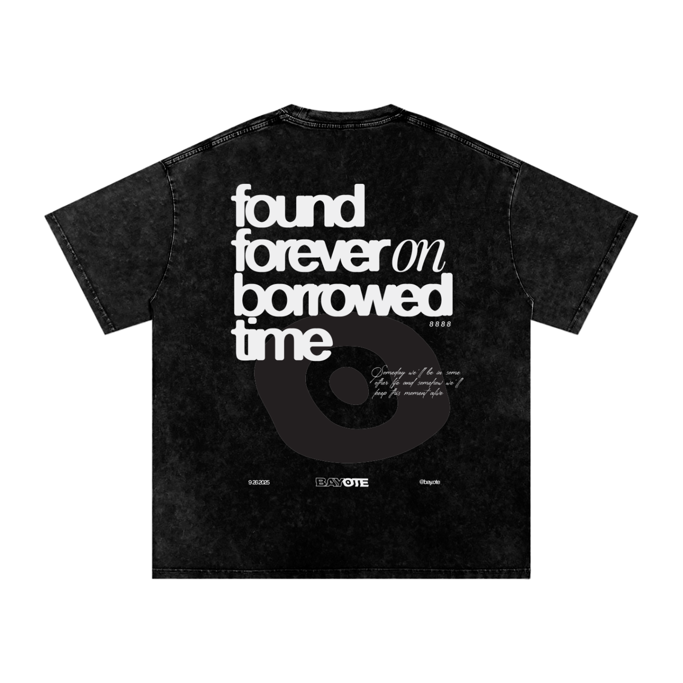 Borrowed Time Acid Wash Oversize T-Shirt