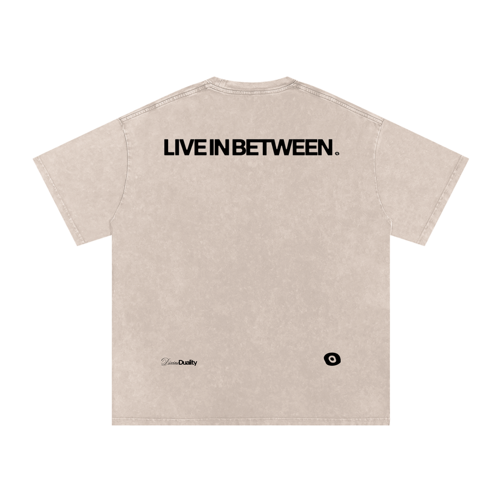 Snow Washed Oversized Cotton T-Shirt