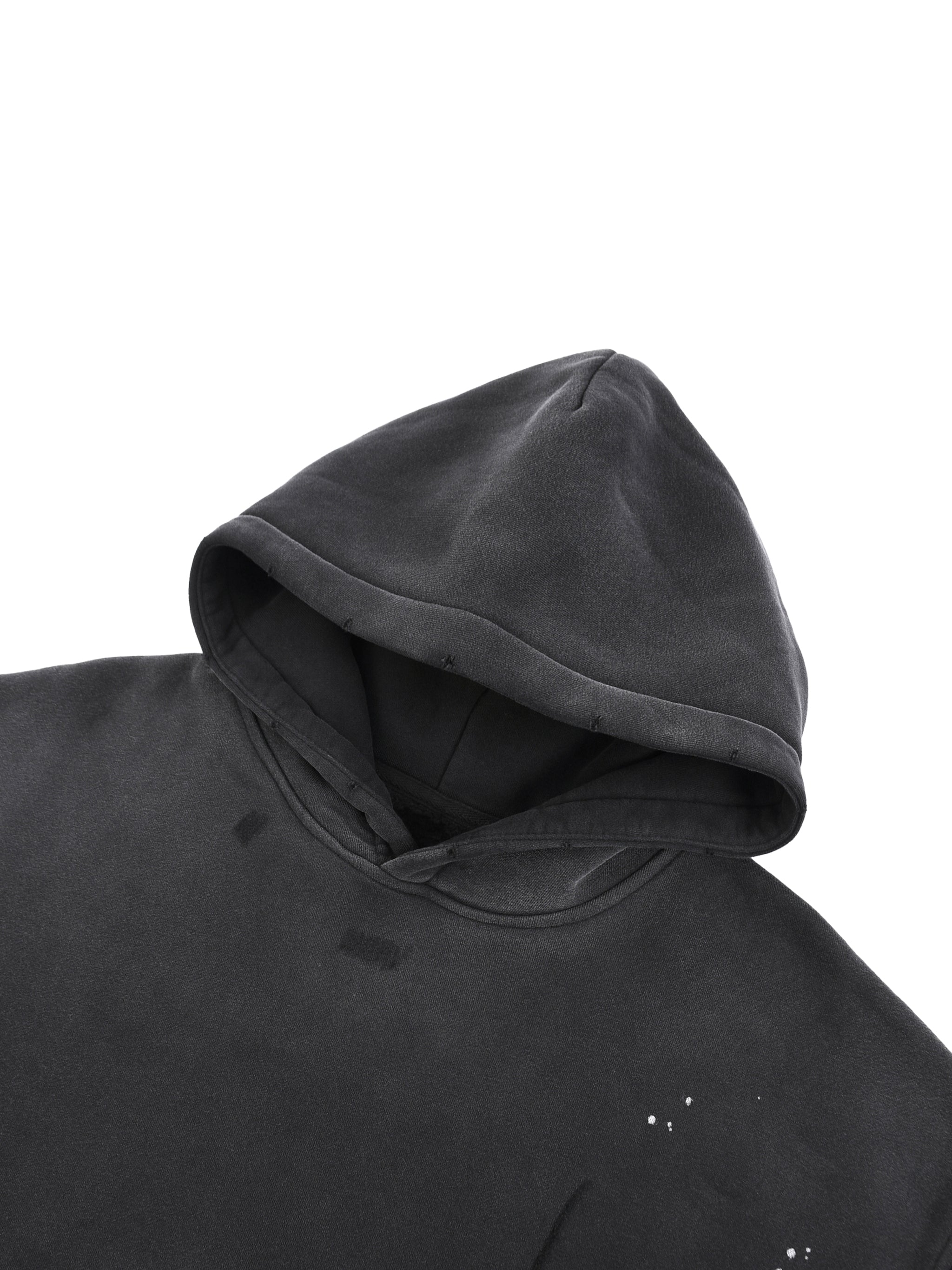 DD Vintage Washed Frayed Fleece Hoodie