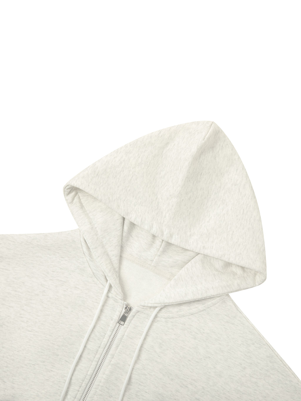 Essential Cropped Zip-Up Hoodie
